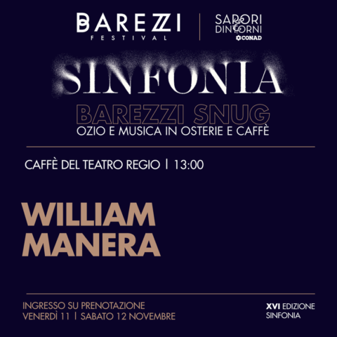 LIVE | William Manera al Barezzi Snug, Parma