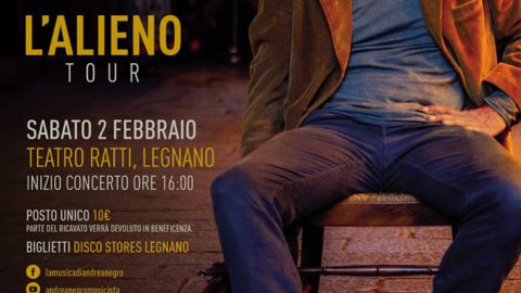 Andrea Negro in concerto per la Fondazione Umberto Veronesi presso il Tearo Ratti di Legnano.