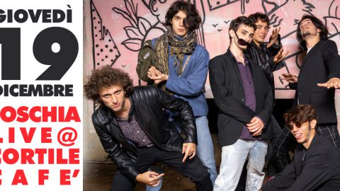 Giovedì 19 Dicembre, Foschia live al Cortile Café di Bologna: ultima data del 2019 per il Release Tour di “Dalla Città al Cielo”.