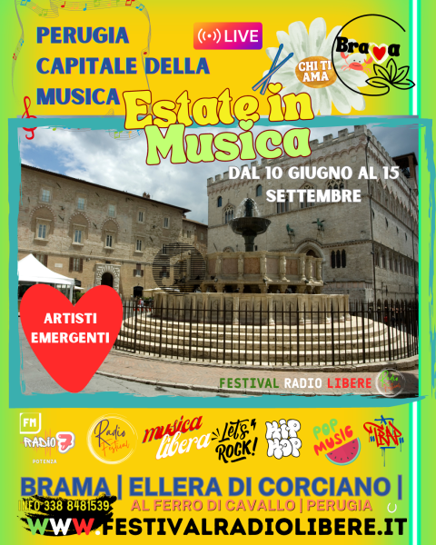 Il Brama il caffè degli artisti inaugura la stagione estiva con gli artisti del “Festival Radio Libere” il concorso radiofonico nazionale che porta gli emergenti in TV