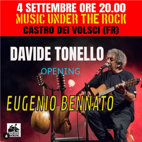 LIVE | Davide Tonello opening Eugenio Bennato, 4 settembre