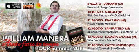WILLIAM MANERA E LO STRETTO DI MESSINA: CON IL LANCIO DEL NUOVO SINGOLO IL CANTAUTORE SICILIANO APRE LE DANZE DEL TOUR ESTIVO!